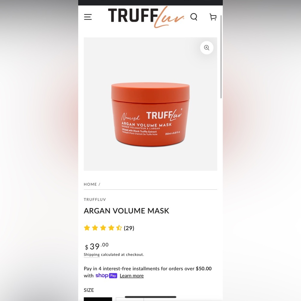 Truff luv hair mask